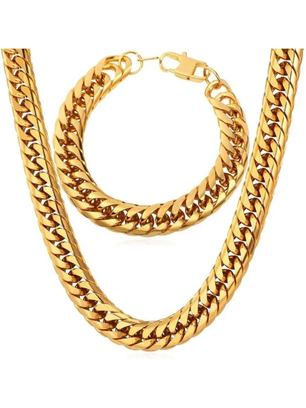 Men's Cuban Link Chain Necklace - 3.5/6/9/12mm Franco Curb Style Jewelry